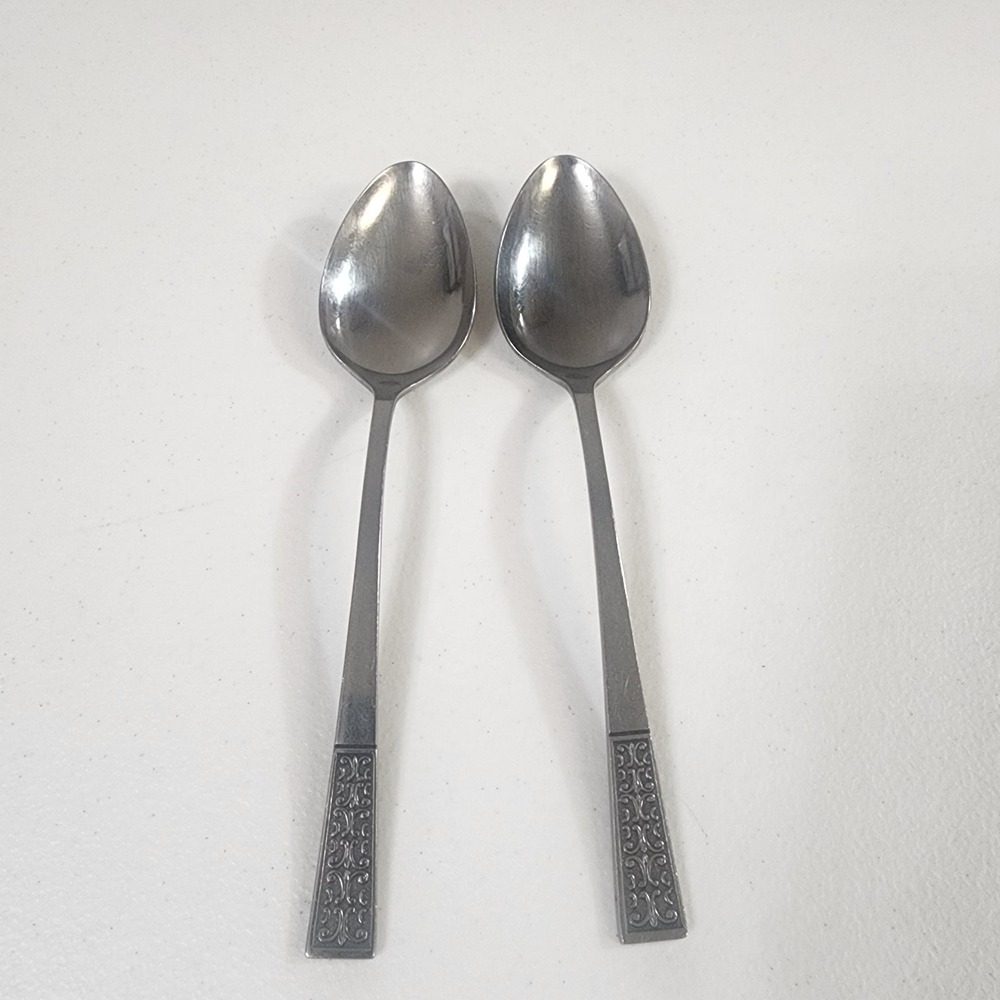 vintage Continental Stainless Steel Japan  Large Tablespoons set of 2